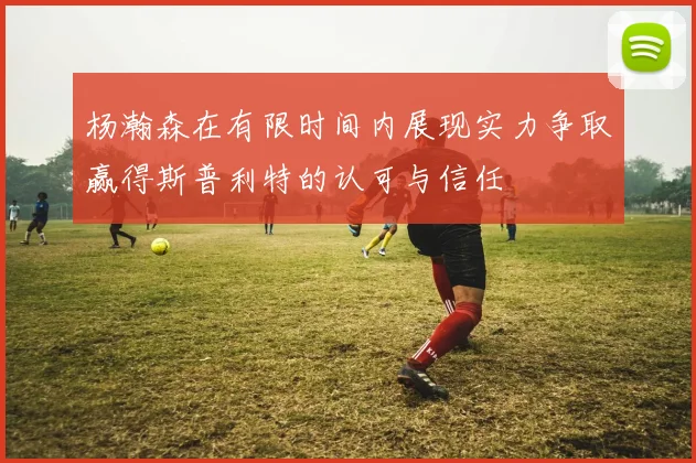 杨瀚森在有限时间内展现实力争取赢得斯普利特的认可与信任